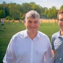 John Croot, chief executive of Chesterfield FC and its community trust (left) with Adam Norman, physical activity & sports development manager
