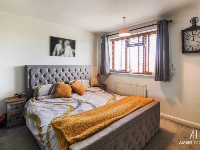 Time to go upstairs, where we find this master bedroom, which overlooks the front of the house and has its own en suite facilities.