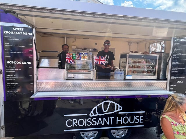 A range of food and refreshments were on offer, including Croissant House.