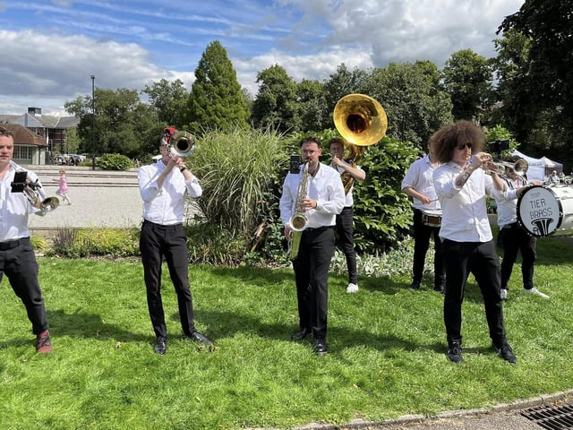 Performances by Top Tier Brass proved popular with festival-goers. (Photo by: Mansfield Council)