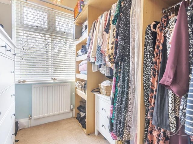 Storage space is not a problem in the bedrooms, even if you have a large wardrobe collection!