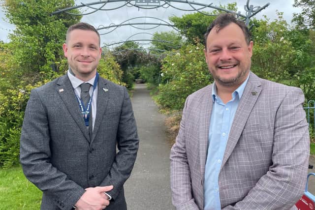 Coun Dale Grounds and Coun Jason Zadrozny on Kingsway Park, Kirkby
