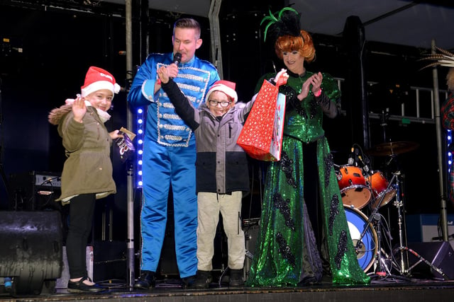 Stars of the Panto invited children up on stage