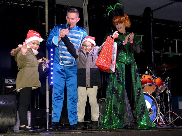 Stars of the Panto invited children up on stage