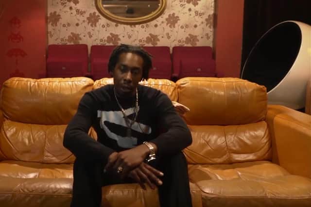 Community activist Damien Henry speaks in the video about his experiences with knife crime.