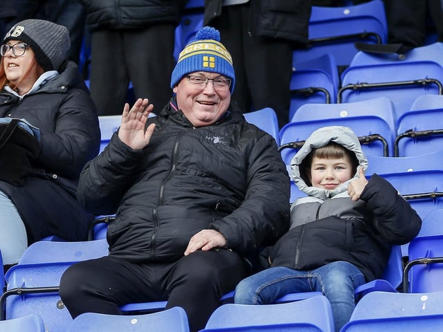 Mansfield Town fans enjoy victory at Tranmere Rovers.