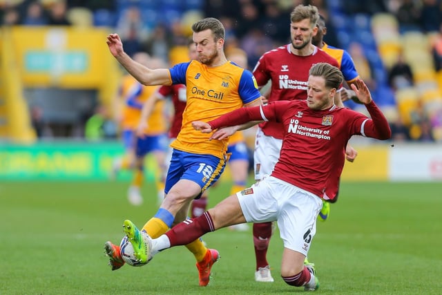 Top scorer Oates has not netted in his last six outings so is due one and Stags need his bursts of pace against a strong, physical Cobblers back line.