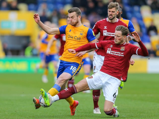 Top scorer Oates has not netted in his last six outings so is due one and Stags need his bursts of pace against a strong, physical Cobblers back line.