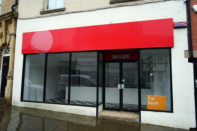 Another empty shop for rent in Mansfield town centre, Church Street.