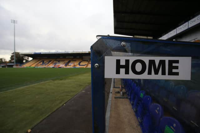 Today's match is postponed.. (Photo by Lindsey Parnaby / AFP) (Photo by LINDSEY PARNABY/AFP via Getty Images)