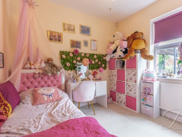 A second look at the child's bedroom, which is also home for many a soft toy!