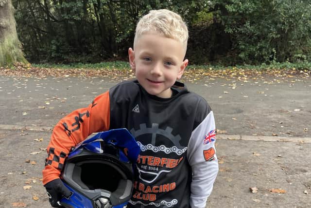 Young Ezra Peabody is to climb Snowdon in aid of his BMX club.