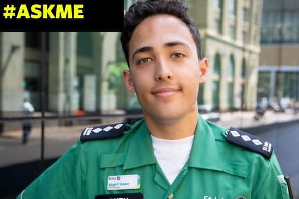 St John Ambulance youth leader Shahid Qadar.