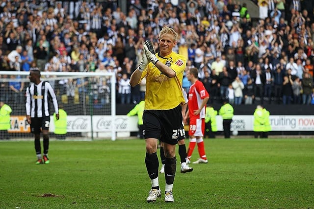 Kasper Schmeichel left City to team up with his old boss Sven-Goran Eriksson at Notts County for a club record £1m in Aug 2009.