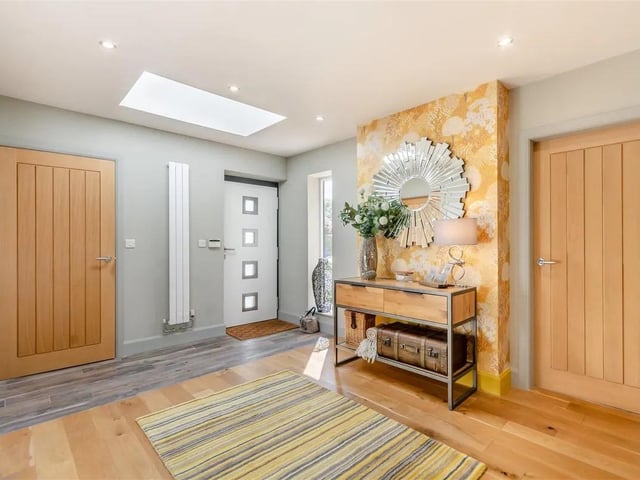 Upon entrance to the property, you are greeted by an impressive entrance hall with ceiling lantern which gives you immediate indication of the quality and scale of this fabulous contemporary home.