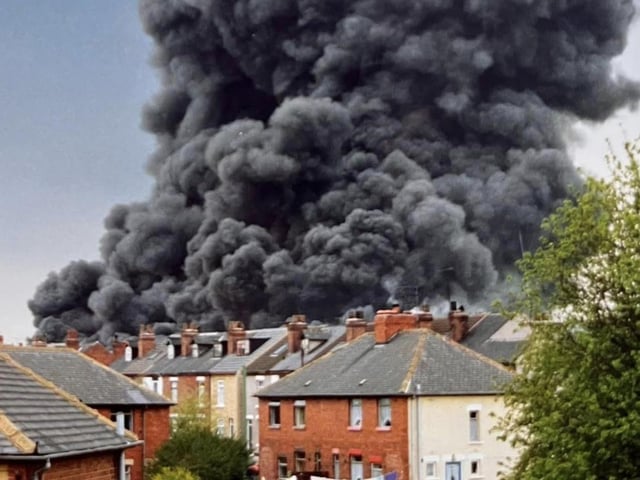 More than 100 people had to evacuate their homes.