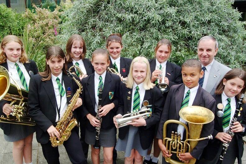 The Ravensdale School band is pictured here in 2001. The school was demolished after it closed that same year and the site remained derelict and unused for several years. A new special school on this site could be delivered by September 2025.
