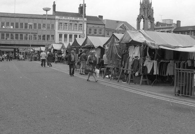 In the eighties, the market was full of stalls and extremely busy each day.