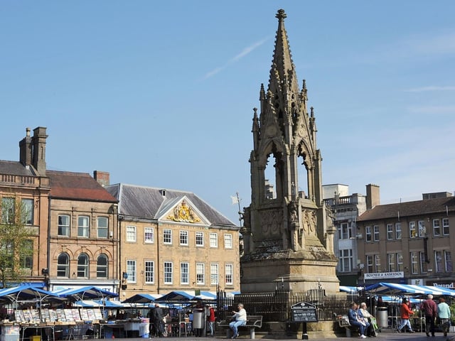 The Mansfield Town Centre Heritage Trail says: "At the turn of the 19th century the Market Place was a maze of small streets filled with shops and pubs. The town’s population had grown to around 8,300 most of whom lived within a 10-minute walk of the centre. It became obvious re-development was needed and in 1823 the newly appointed improvement commissioners decided to demolish the central area to make a more open market place."
