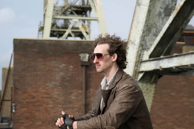 Chris Miggells on the former Clipstone Colliery site. A promotional photo taken by Callum Parkin.