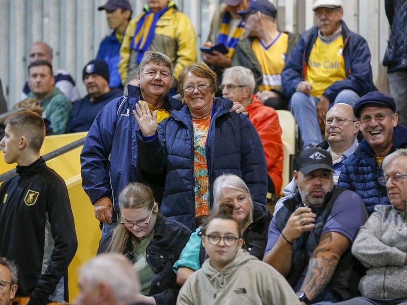 Mansfield Town fans enjoy the EFL Trophy win over Doncaster Rovers.