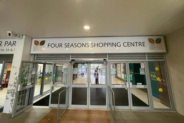 An entrance to Mansfield's Four Seasons Shopping Centre. (Photo by: Local Democracy Reporting Service)