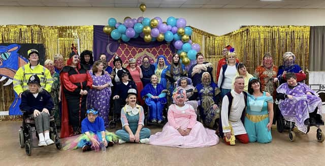 The cast of The Oaklands Complex pantomime.