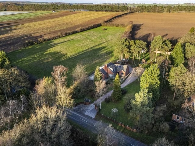 Exceptional plot extending to around five acres, offering outstanding privacy, space and countryside surroundings