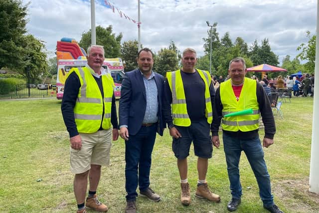 Councillors Arnie Hankin, Jason Zadrozny, Andy Gascoyne and David Martin, who organised the event