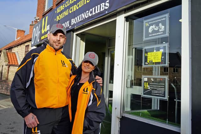 Oliver with is partner Kirsty Lee.