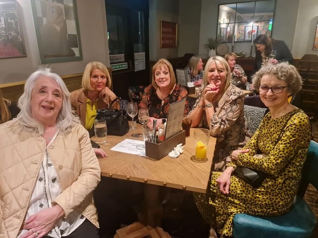 Katie Brocklebank (nee Danby), Diane Edwards (nee Cossey), Liz McCullogh (nee Cross), Karen Lewis (nee Barker), Sally Blythe (nee Cowton) at the event