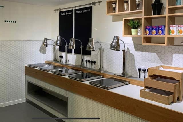 The new breakfast area