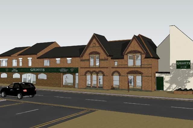 An artists’ impression of what the extended office on Nottingham Road will look like.