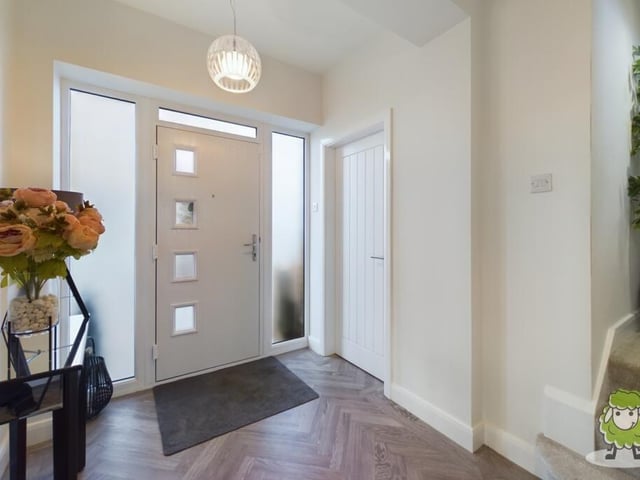 Through the front door and into the entrance hallway to begin our tour of the four-storey house that stretches to 2,842 square feet of living space.