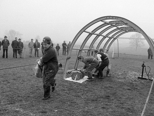 Farm work in Blidworth in 1970.