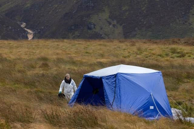 Police have been searching Saddleworth Moor for the remains of Moors murders victim Keith Bennett. 