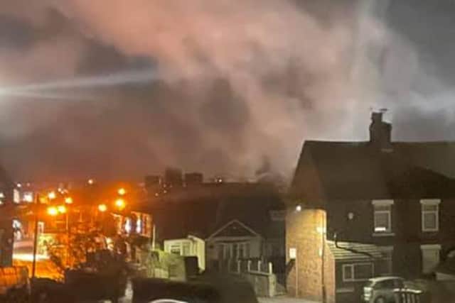 Nearby residents heard an explosion in the early hours