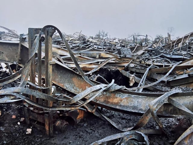 Here is a closer look at the aftermath, once the fire was extinguished.