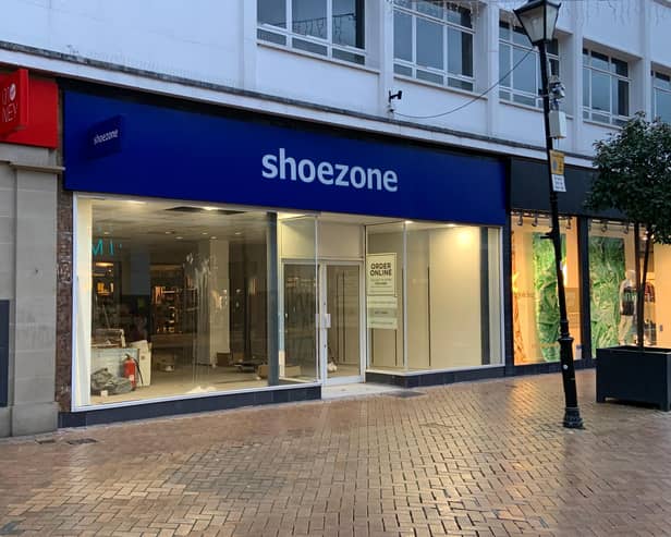 The new Shoe Zone 'Big Box' store is currently being fitted out on West Gate.