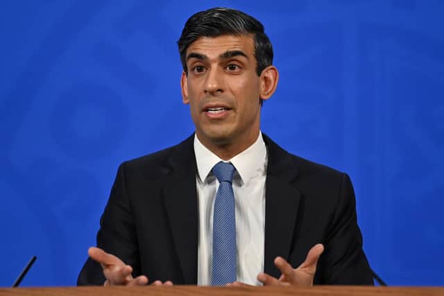 Chancellor Rishi Sunak announced that homes in council tax bands A-D would get a £150 rebate. But that still leaves thousands of homes, some on low incomes, missing out. Photo: Justin Tallis/WPA Pool/Getty Images