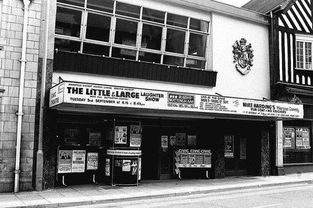Here is Mansfield Palace Theatre back in the 80s, when it was known as the Civic Theatre.