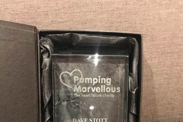 Dave Stott's Pumping Marvellus Foundation award