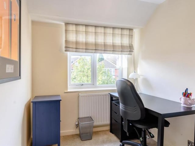 The fourth and final bedroom is compact, but can easily be converted into an office or study. Very handy if you need to work from home.