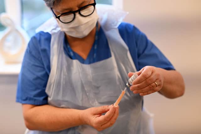 NHS bosses have urged all over 50s in Mansfield and Ashfield to take up the offer of a Covid-19 vaccine (Photo by OLI SCARFF/AFP via Getty Images)