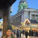 Sophie Davenport taking part in the NSPCC Walk for Children fundraiser in Nottingham last Christmas.