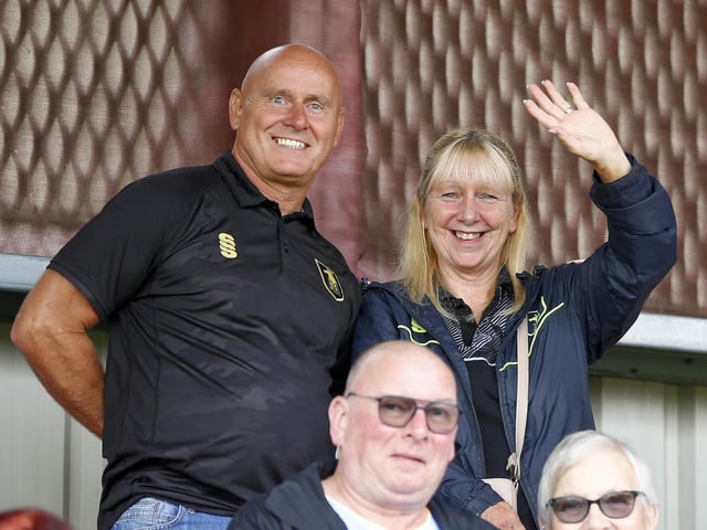 Some of the Mansfield Town fans at Salford.