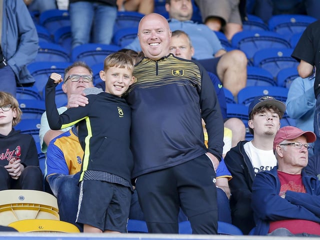 Stags fans ahead of the 2-1 win over Stockport County
