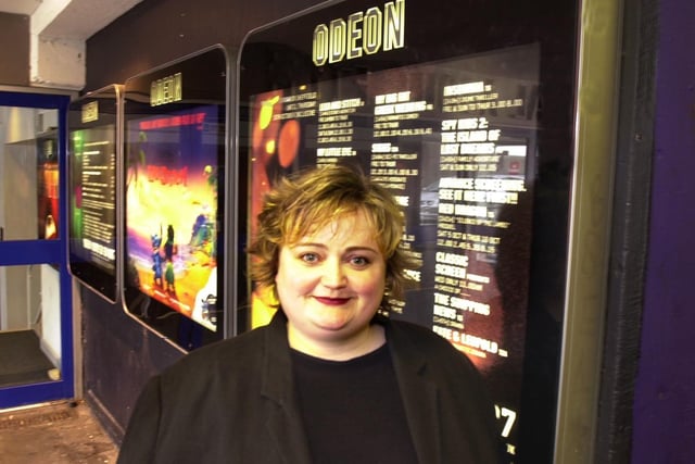 Tamsin Holmes at the Odeon Cinema, Arundel Gate,Sheffield made props in 2002
