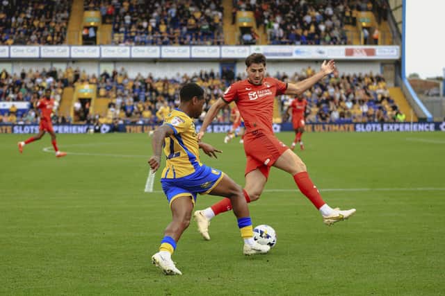 Action during the Sky Bet League One match against Leyton Orient FC at the One Call Stadium, 23 Aug 2025, Photo credit Chris & Jeanette Holloway / The Bigger Picture.media