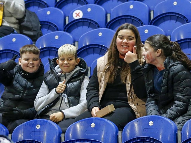 Mansfield Town fans ahead of the League Cup tie with Port Vale.